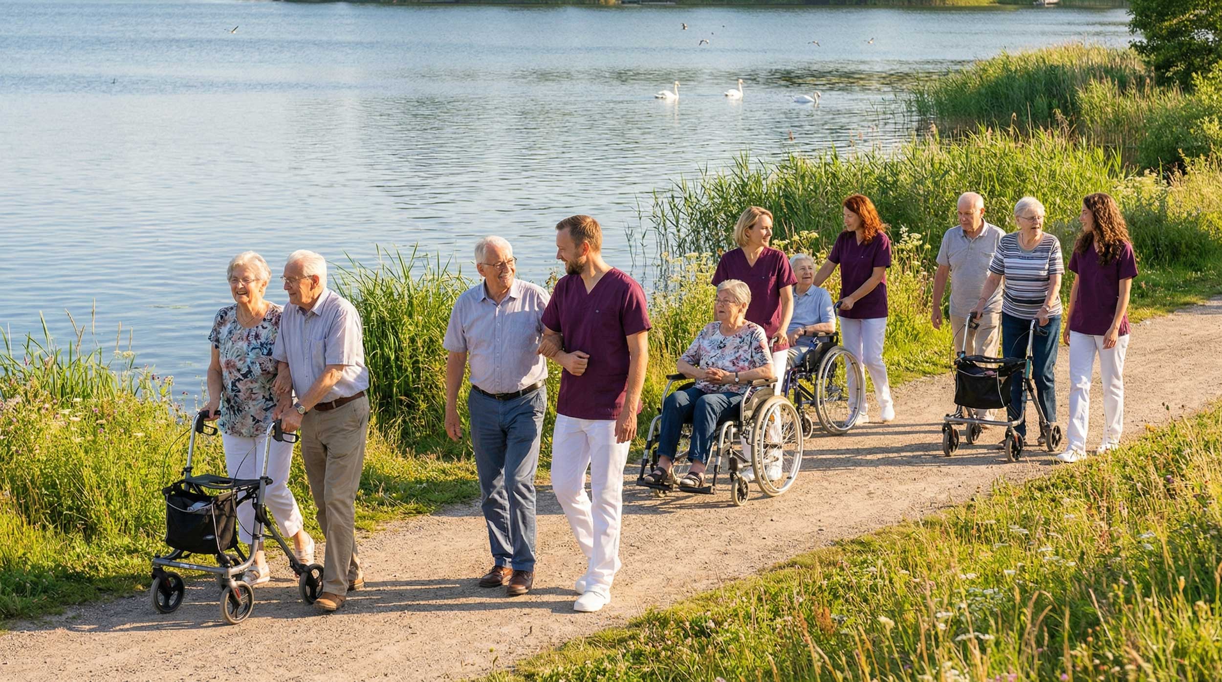 Employer Branding für die Pflegebranche freepik ultra photorealistic wide outdoor scene summer da 27399