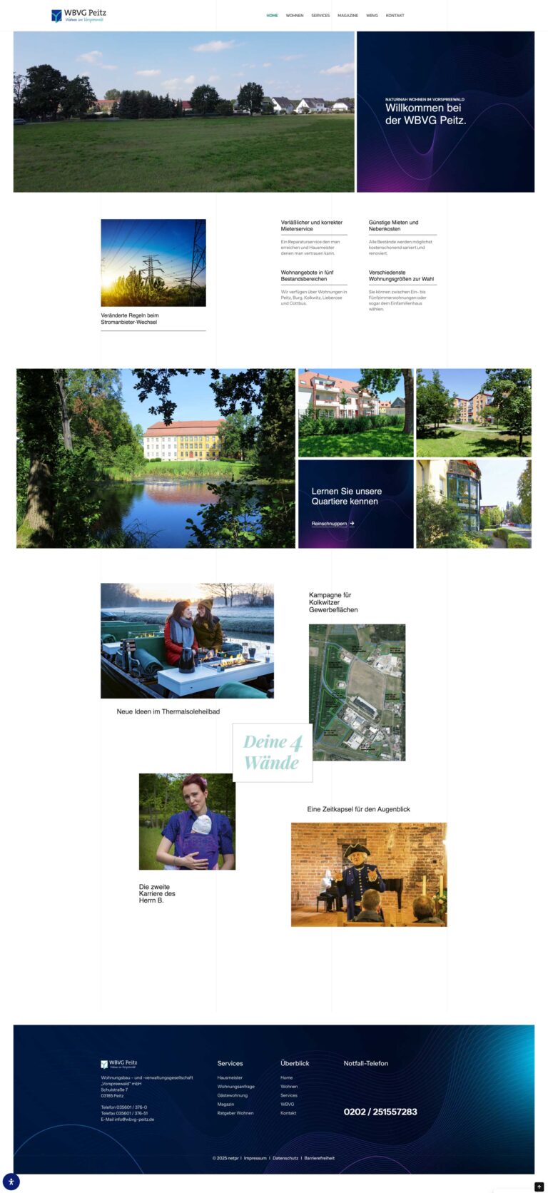Projekte www.wbvg peitz.de